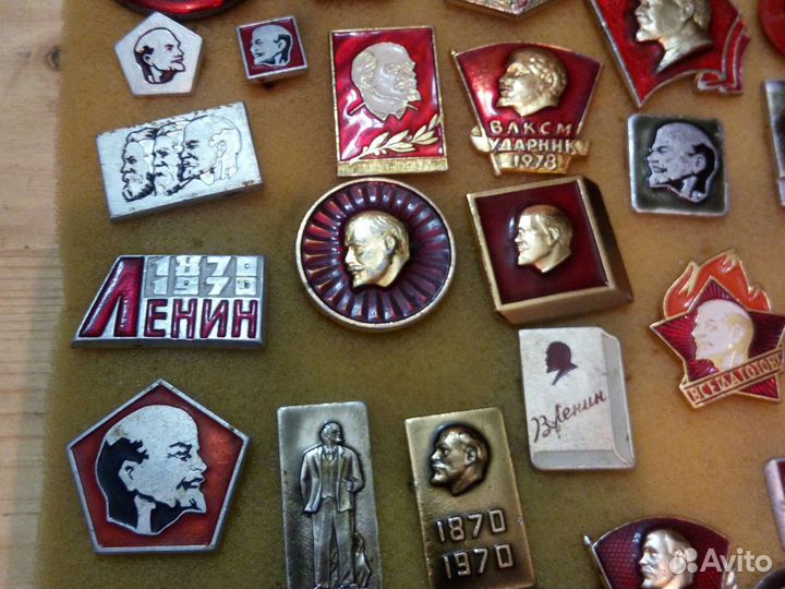 Значки В. И. Ленин(лот)