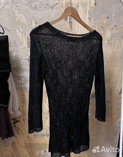 Свитер в сетку y2k