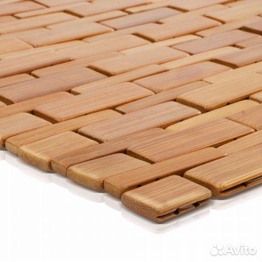 Коврик из бамбука натурального дерева 90х60смх6мм