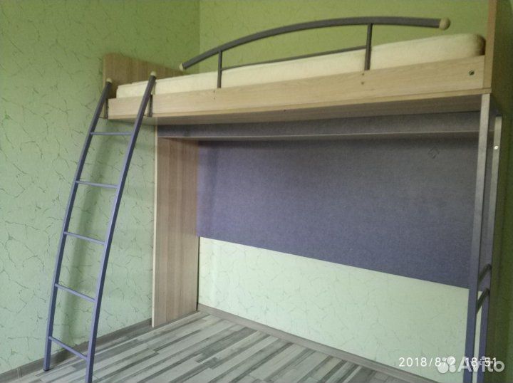 Кровать-чердак Индиго трия