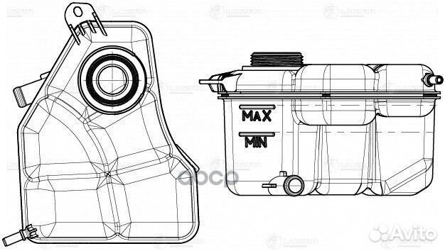 Бачок расширит. охл. жидкости для а/м Ford Fusi