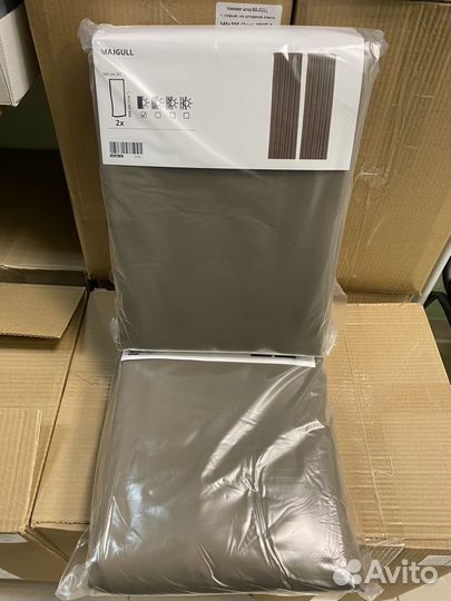 Шторы IKEA блэкаут majgull Новые коричневые