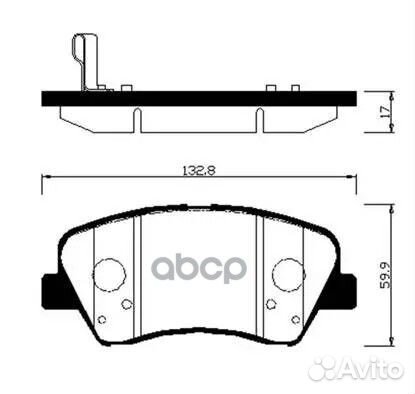 Колодки тормозные дисковые HP0045 HSB