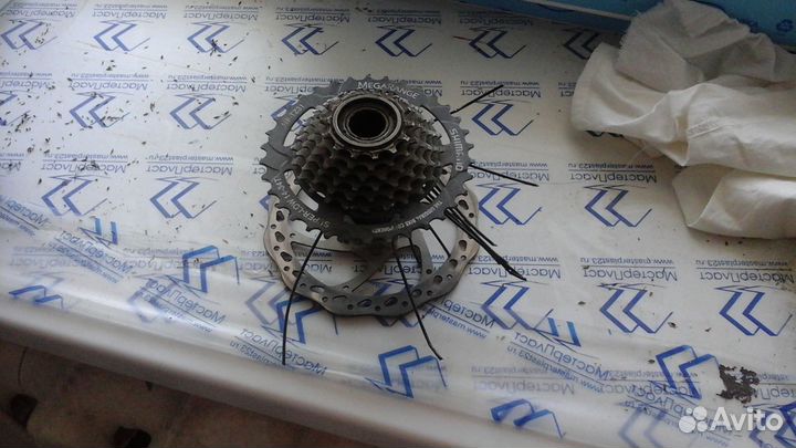 Продам кассету звездочек со ступицей и тормозным д