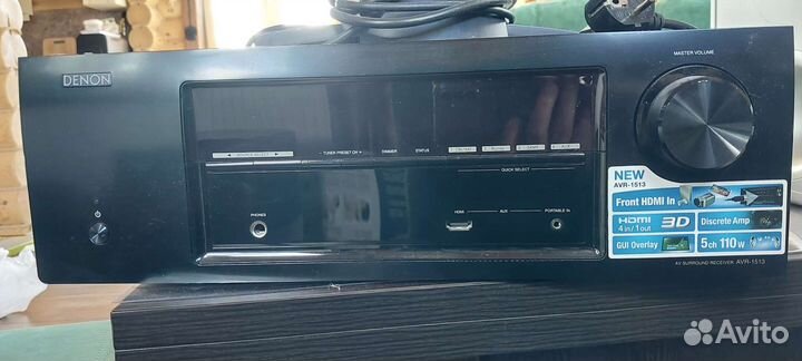 Ресивер усилитель denon avr-1513 как новый
