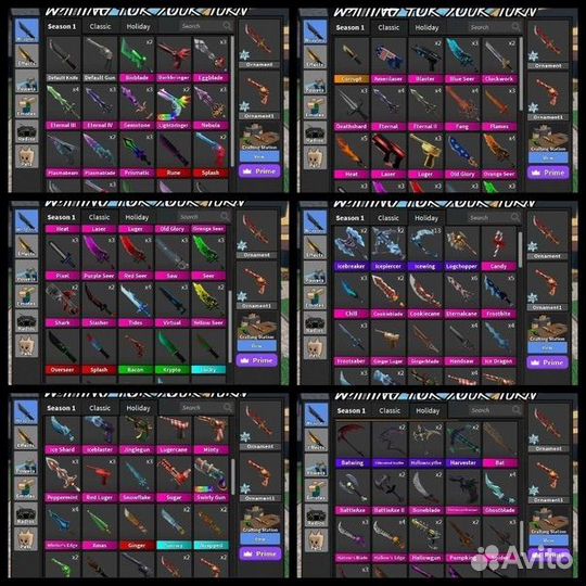 Ножи мм2 роблокс годли