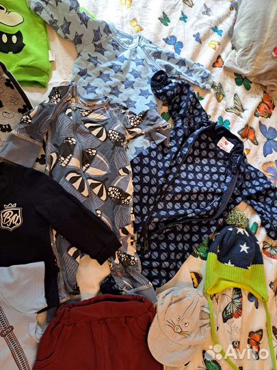 Одежда пакетом на мальчика до 1 года, hm, reima