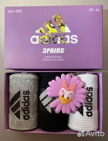 Носки ароматизированные Adidas подарочная упаковка
