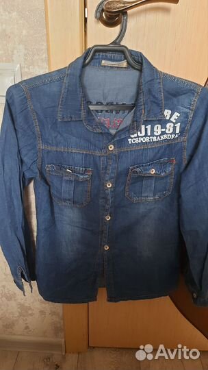 Рубашка джинсовая