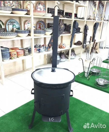 Печь с трубой и дверцей 16л