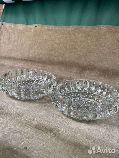 Конфетница салатница хрустальная СССР