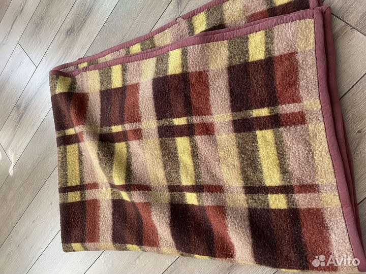 Плед шерстяной бу