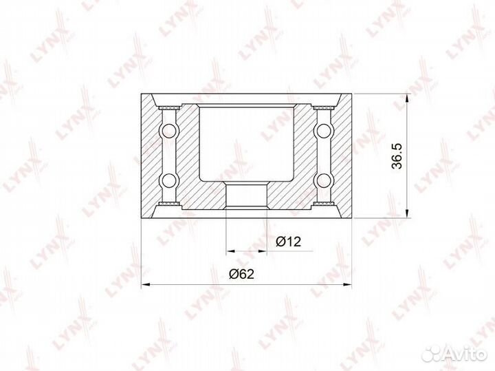 Ролик ремня грм toyota camry 2.5/3.0/3.3