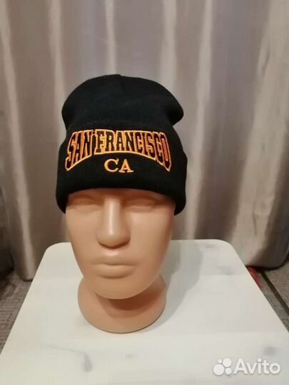 Шапка черная трикотажная новая