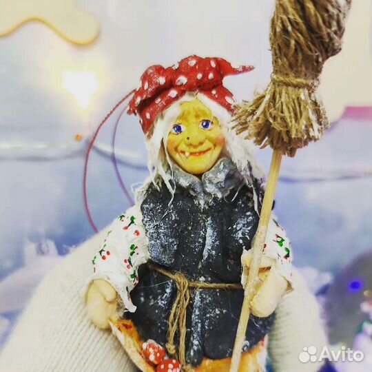 Ватные елочные игрушки