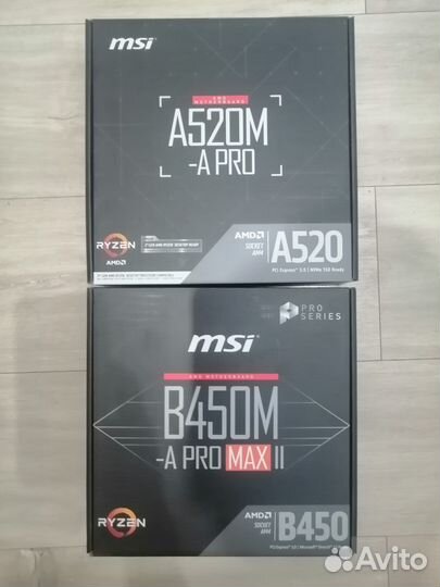 Материнская плата msi a520m a pro, b450m a pro max
