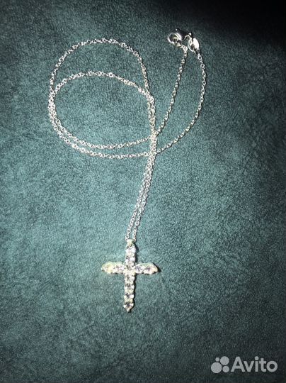 Подвеска Крестик на цепочке