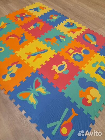 Детский коврик для ползания пазл