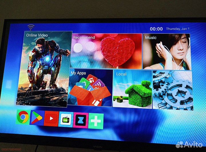 Приставка SMART tv Android 8+128