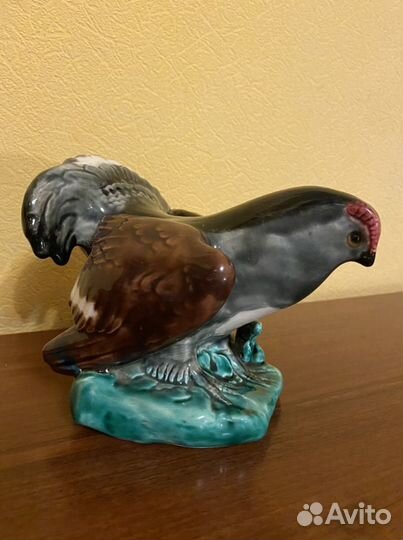 Редкая фарфоровая статуэтка Зик (Конаково) Тетерев