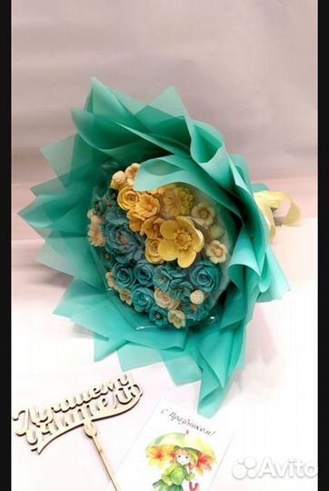 Букет из шоколада, съедобные цветы