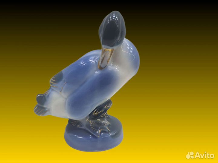 П.5078 Гжель Статуэтка Селезень