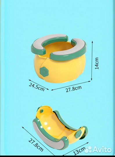 Складной дорожный горшок новый