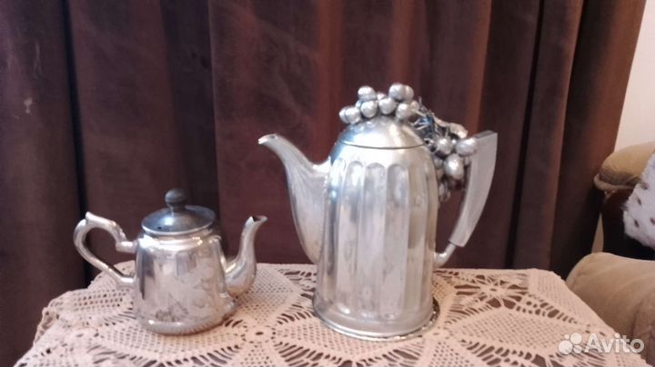 Заварочные чайники мельхиоровые СССР