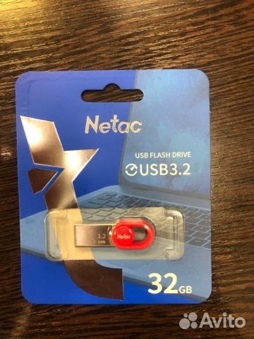 Флеш-накопитель USB 3.2 32 гб Netac UM2 (Новый)