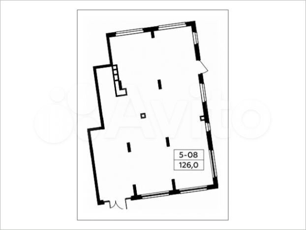 Аренда торговое помещение, площадь 126.3 кв.м