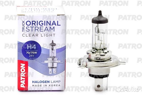 Лампа 24V H4 75/70W P43t patron Original Stream 1
