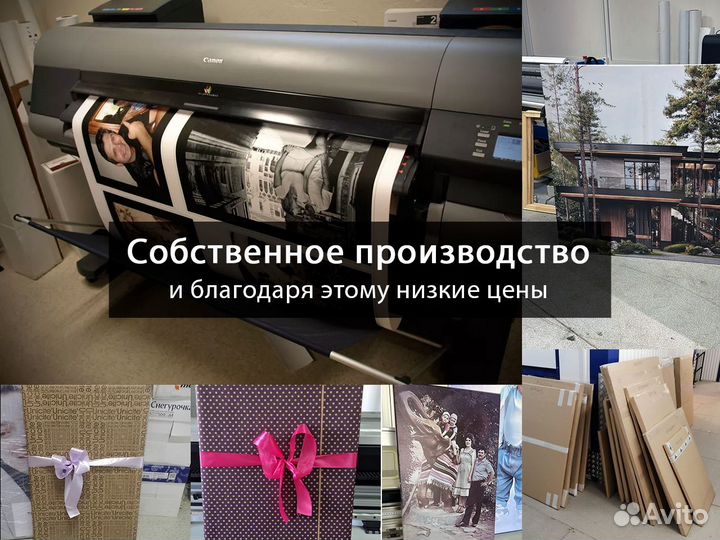 Фото на холсте, картина на заказ, портрет по фото