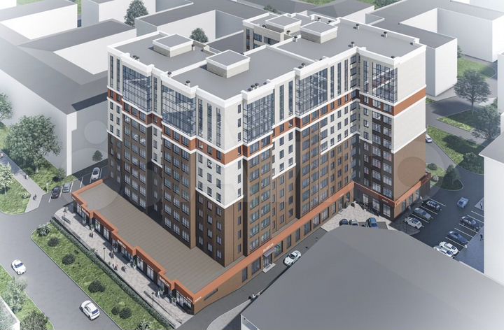 2-к. квартира, 80,4 м², 8/12 эт.