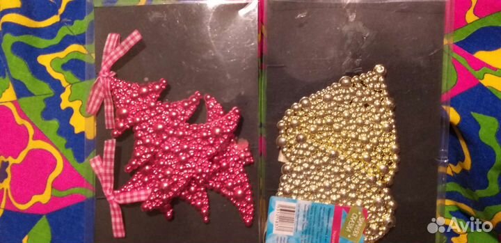 Елочные игрушки пакетом новые