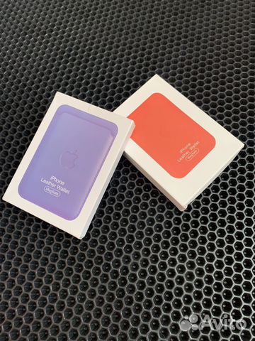 Apple leather wallet, картхолдер