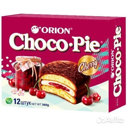 Пирожное Choco Pie Вишня 336г