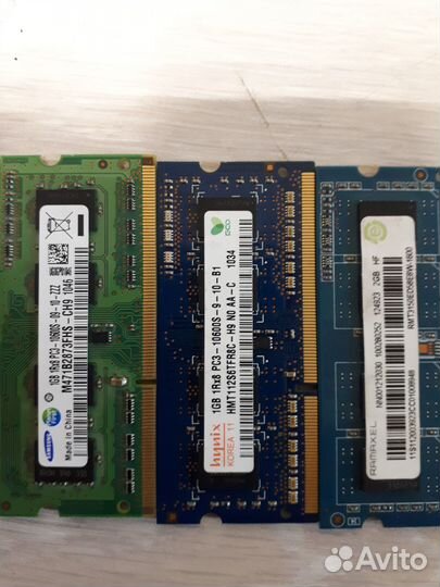 Оперативная память ddr3, ddr2 для ноутбука