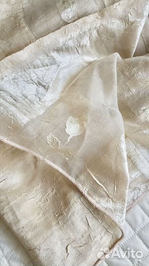 Тюль вуаль золотистый 2.35 х 4.8 м с утяжелителем