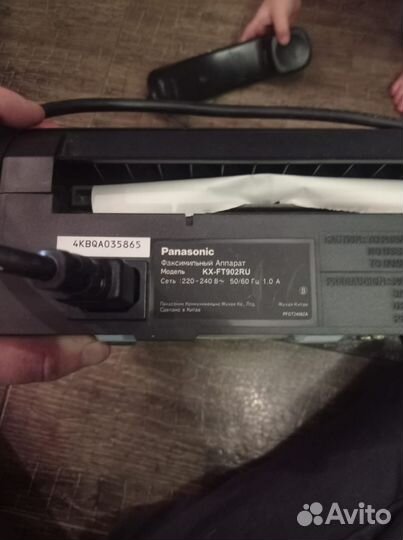 Факс panasonic kx-ft902ru