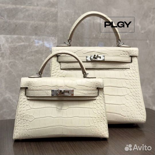 Роскошная сумка из матовой кожи аллигатора Hermes