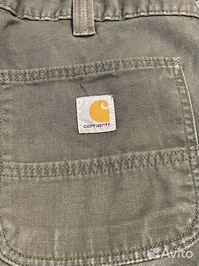 Серые штаны carhartt мужские