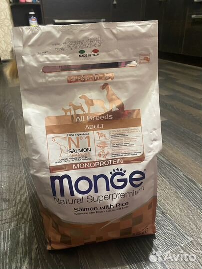 Корм для собак monge