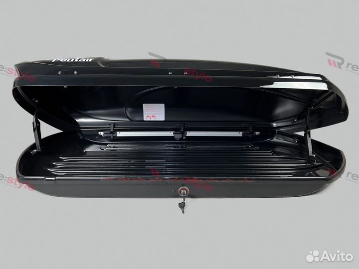 Бокс на крышу серия Cobra 390л Черный