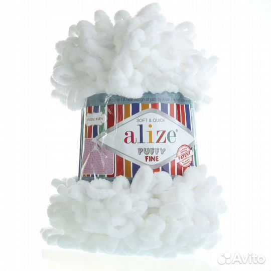 Пряжа alize puffy (ализе пуффи, файн, пуффи колор)