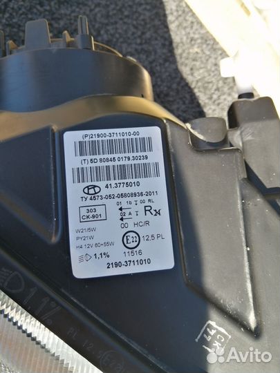 Фара передняя правая на LADA гранта