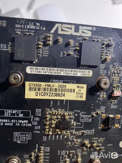 Видеокарта gtx 650