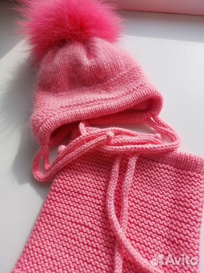 Шапочка и снуд для девочки