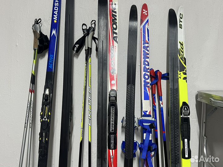 Беговые лыжи конек и классика 120-130