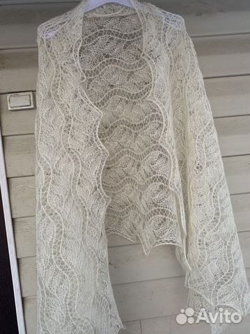 Палантин, накидка для невесты, шаль паутинка