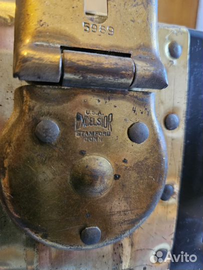 Сундук Excelsior U.S.A. дорожный старинный